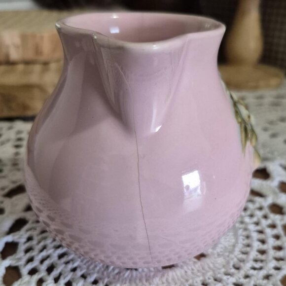 RARE Hull Pottery Tuscany Tokay 3 pcs Tea Set - Pink, Green Grapes & Vines - Picture 14 of 16